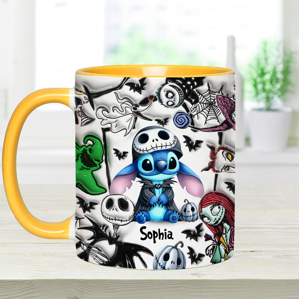 Personalized Ohana Accent Mug Custom Name Gift for Mom Accent Mug GradoCreations