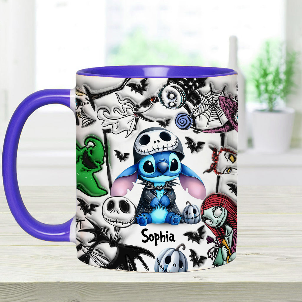 Personalized Ohana Accent Mug Custom Name Gift for Mom Accent Mug GradoCreations