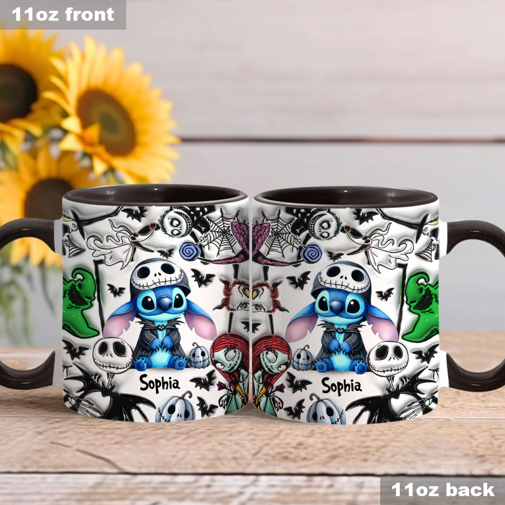 Personalized Ohana Accent Mug Custom Name Gift for Mom Accent Mug GradoCreations