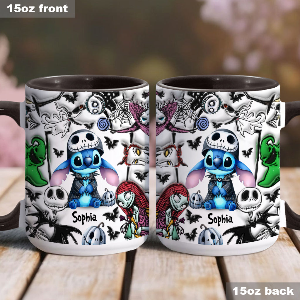 Personalized Ohana Accent Mug Custom Name Gift for Mom Accent Mug GradoCreations