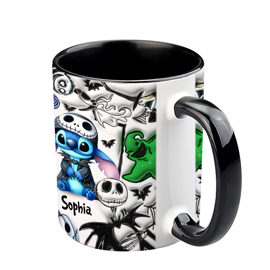 Personalized Ohana Accent Mug Custom Name Gift for Mom Accent Mug GradoCreations