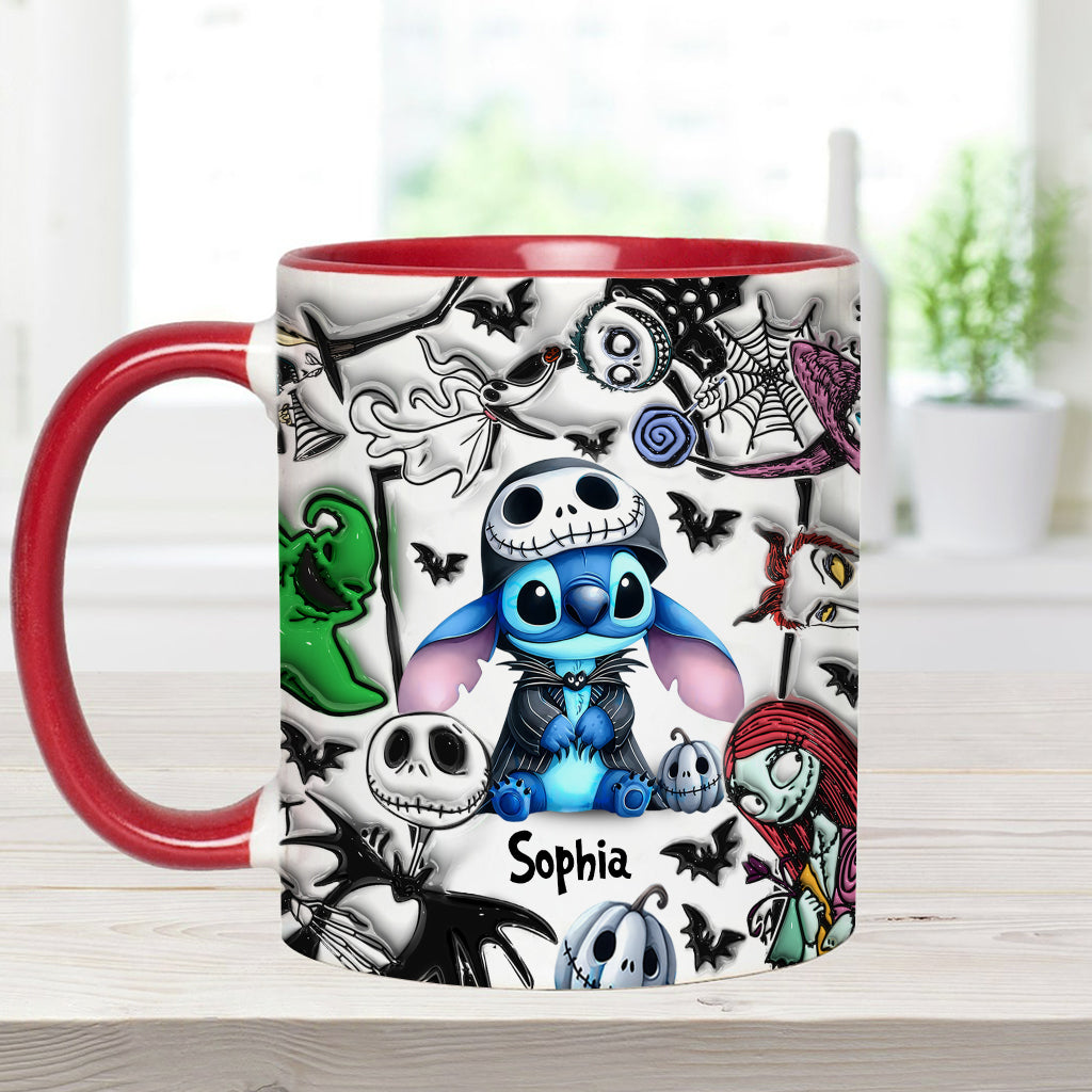 Personalized Ohana Accent Mug Custom Name Gift for Mom Accent Mug GradoCreations