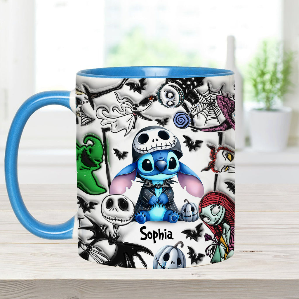Personalized Ohana Accent Mug Custom Name Gift for Mom Accent Mug GradoCreations