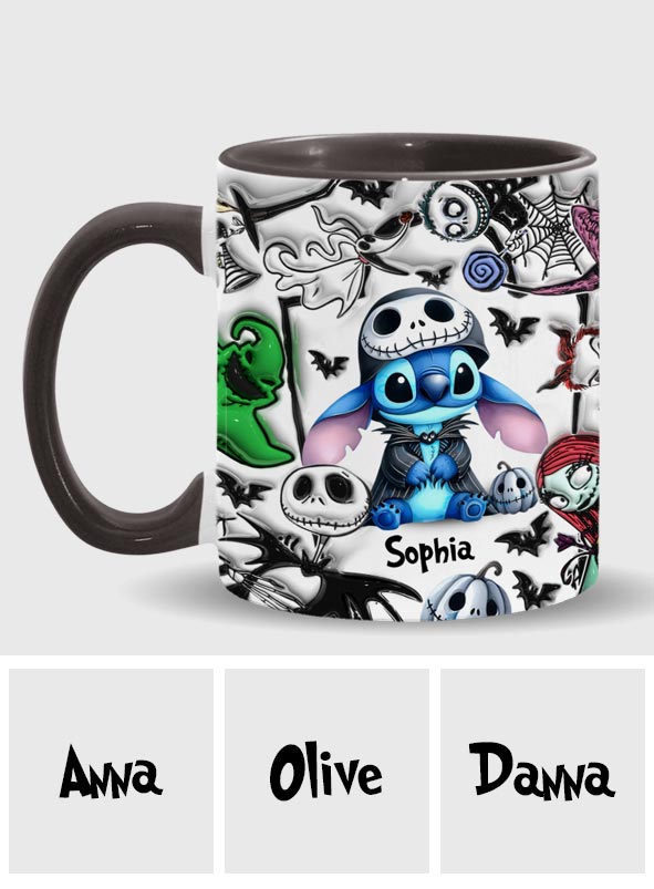 Personalized Ohana Accent Mug Custom Name Gift for Mom Accent Mug GradoCreations