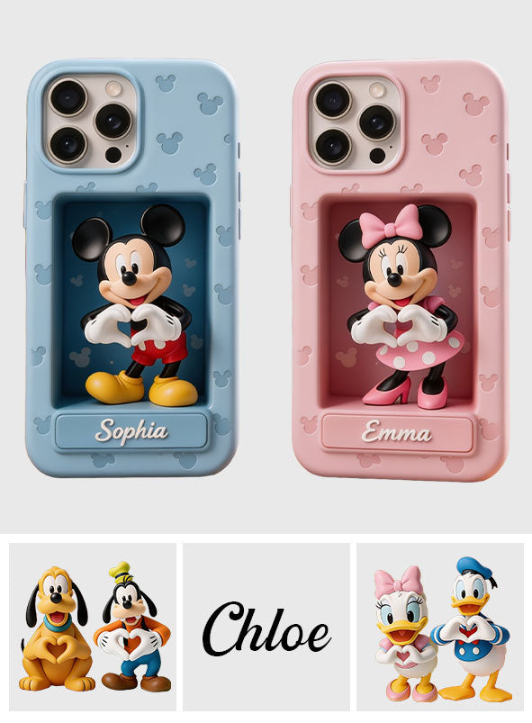 Personalized Phone Case with Cute Characters Custom Name Gift for Movie Fans Phone Case GradoCreations