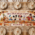 Personalized Mouse Shape Table Runner Family Dining Decor Custom Shape Table Runner GradoCreations