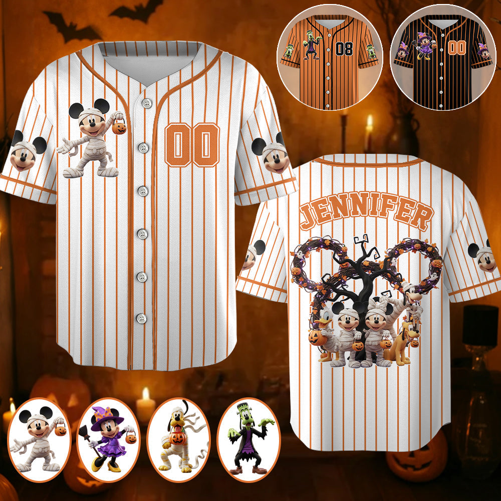 Personalized Halloween Baseball Jersey Custom Name for Kids Baseball Jersey GradoCreations