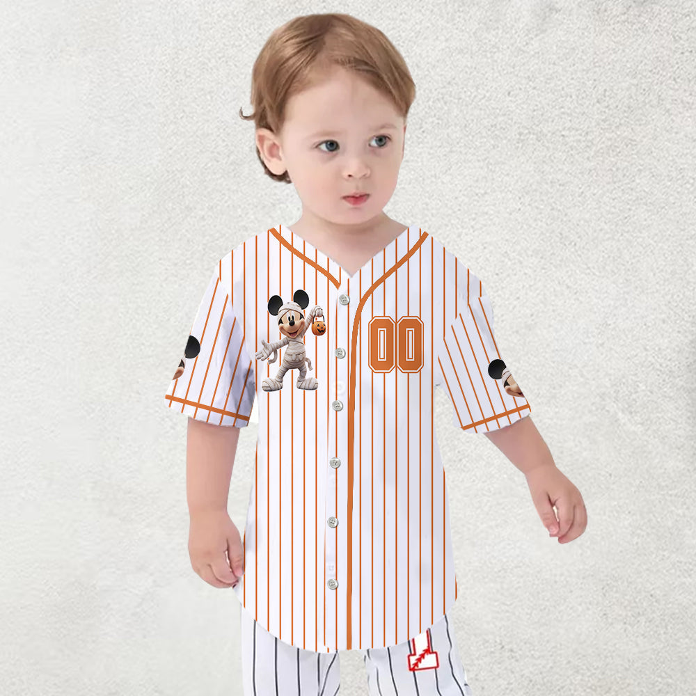 Personalized Halloween Baseball Jersey Custom Name for Kids Baseball Jersey GradoCreations