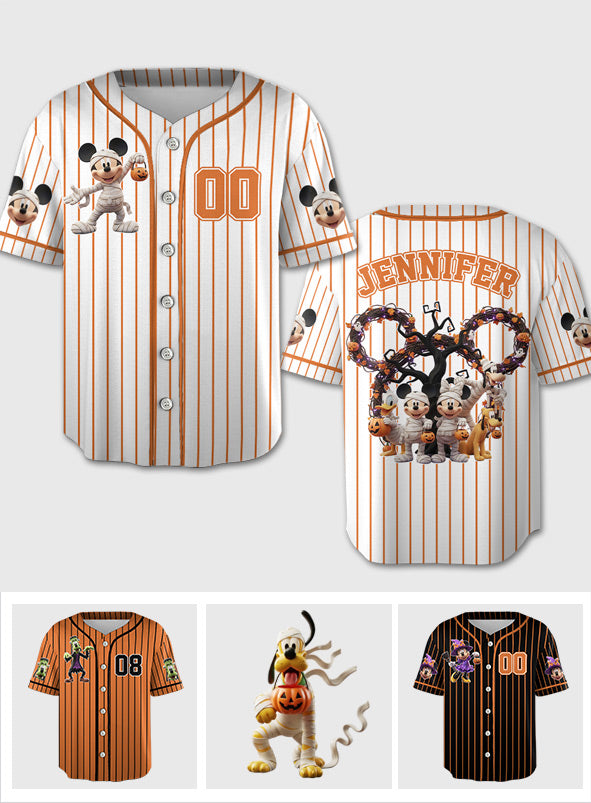 Personalized Halloween Baseball Jersey Custom Name for Kids Baseball Jersey GradoCreations