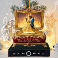 Personalized Music Ornament with Custom Name for Couples - Disney Gift Music Ornament GradoCreations