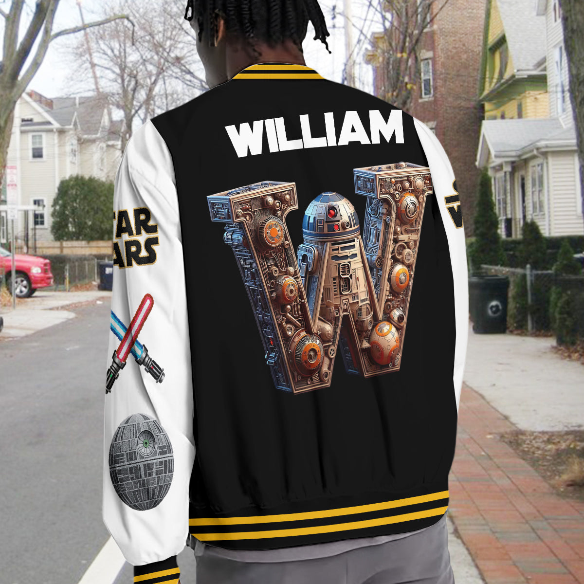 Personalized The Force Varsity Jacket Custom Name Gift Varsity Jacket GradoCreations