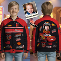 Personalized Cars Varsity Jacket Custom Photo Gift for Kids Varsity Jacket GradoCreations