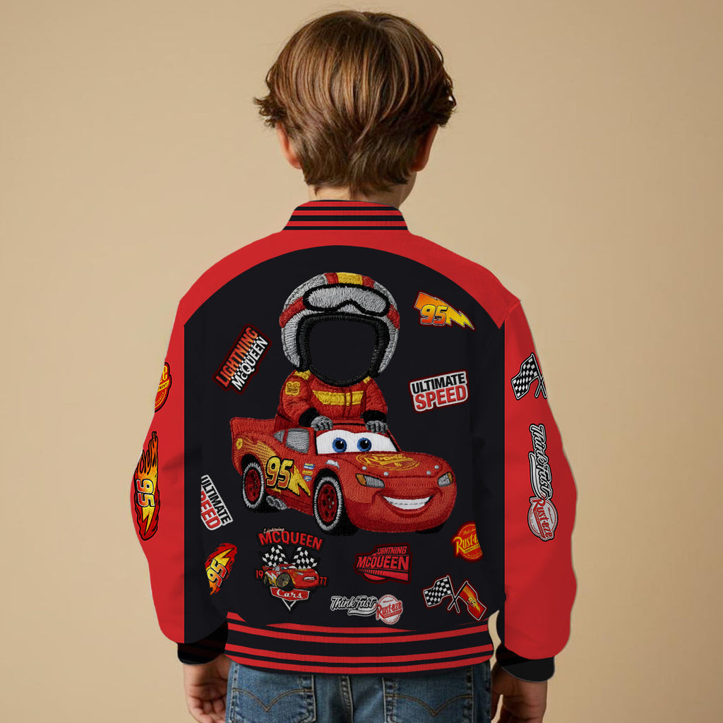 Personalized Cars Varsity Jacket Custom Photo Gift for Kids Varsity Jacket GradoCreations