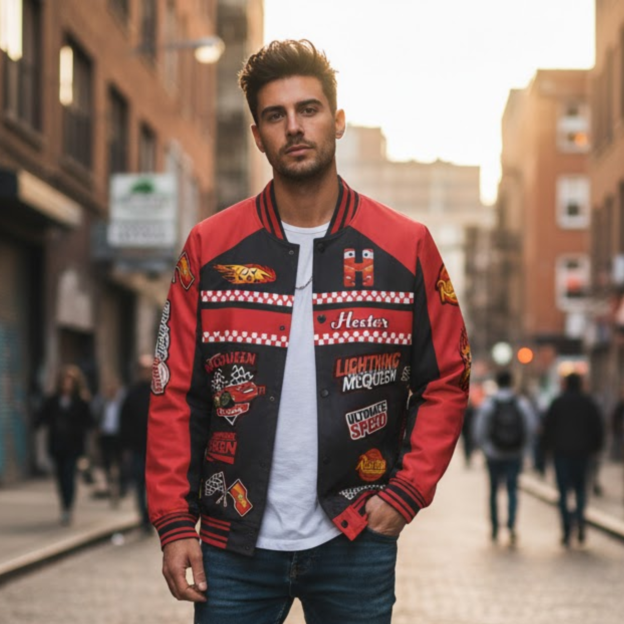 Personalized Cars Varsity Jacket Custom Photo Gift for Kids Varsity Jacket GradoCreations