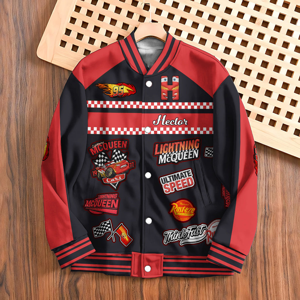 Personalized Cars Varsity Jacket Custom Photo Gift for Kids Varsity Jacket GradoCreations