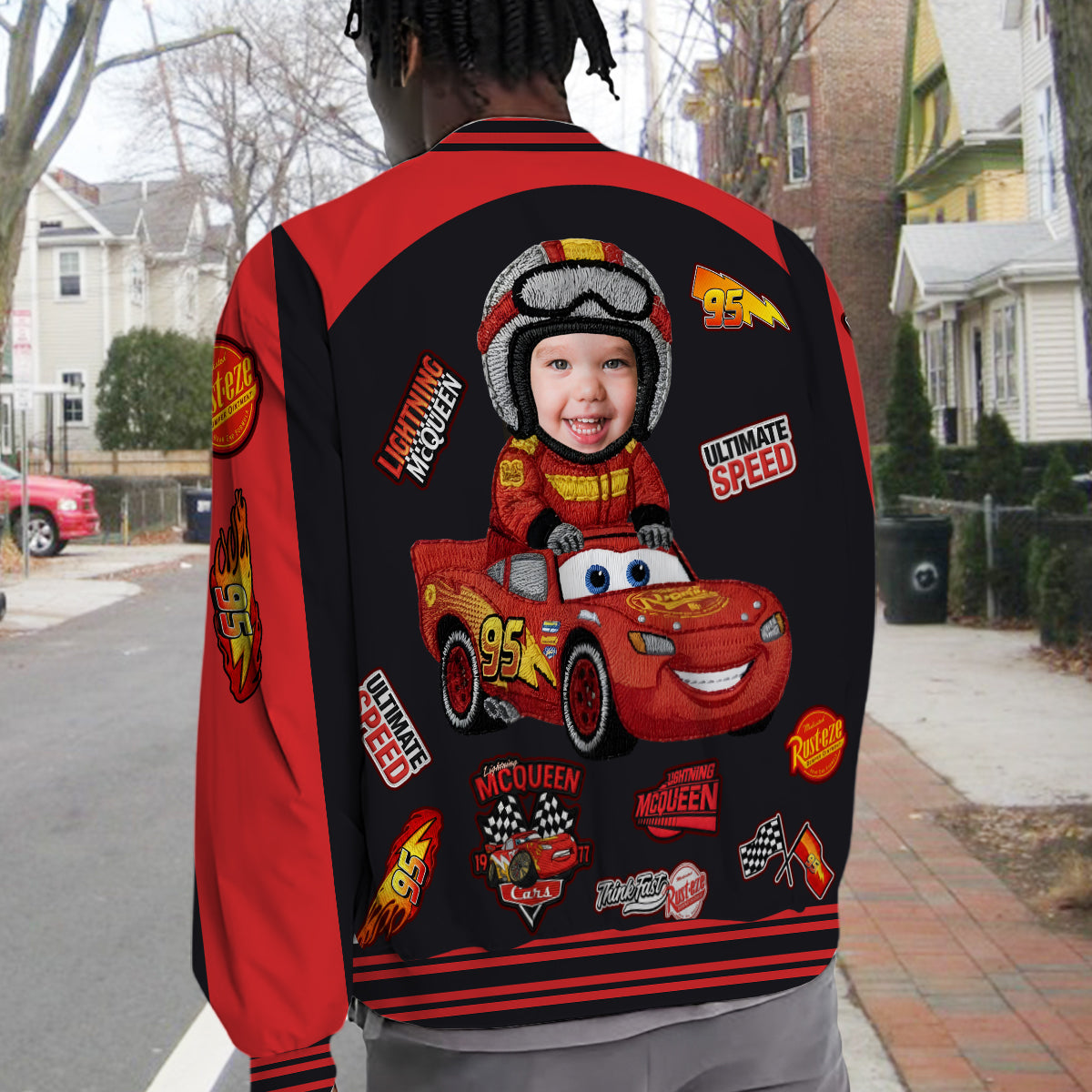 Personalized Cars Varsity Jacket Custom Photo Gift for Kids Varsity Jacket GradoCreations
