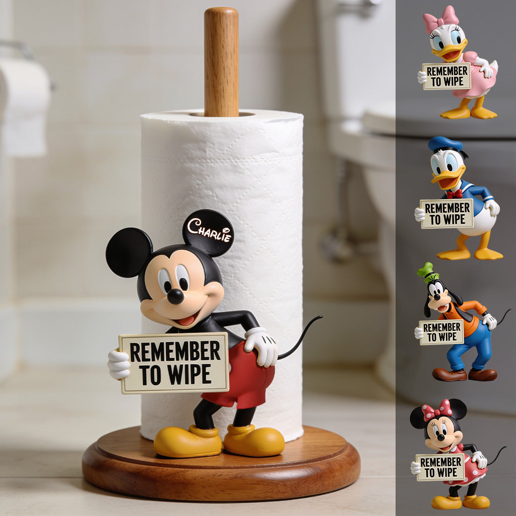 Personalized Mouse Paper Towel Stand Custom Name Kitchen Gift Paper Towel Stand GradoCreations