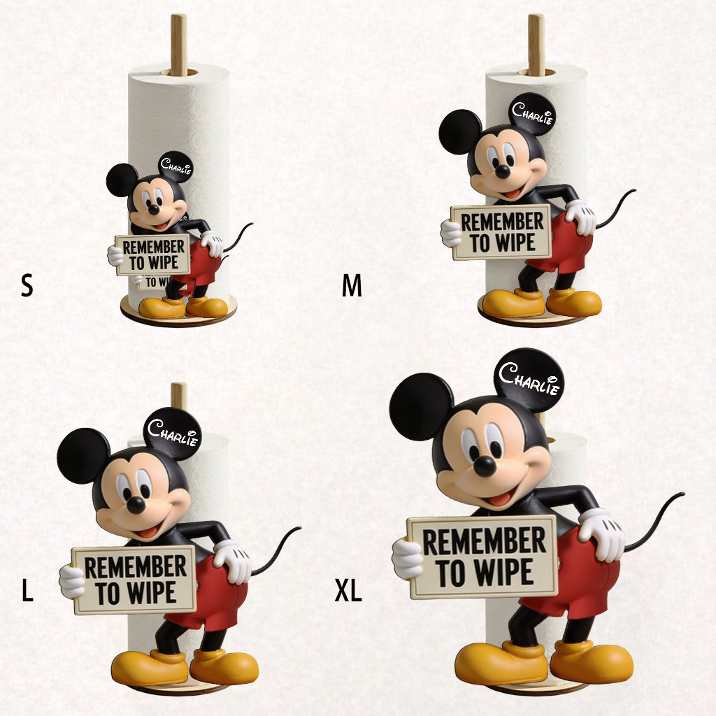 Personalized Mouse Paper Towel Stand Custom Name Kitchen Gift Paper Towel Stand GradoCreations