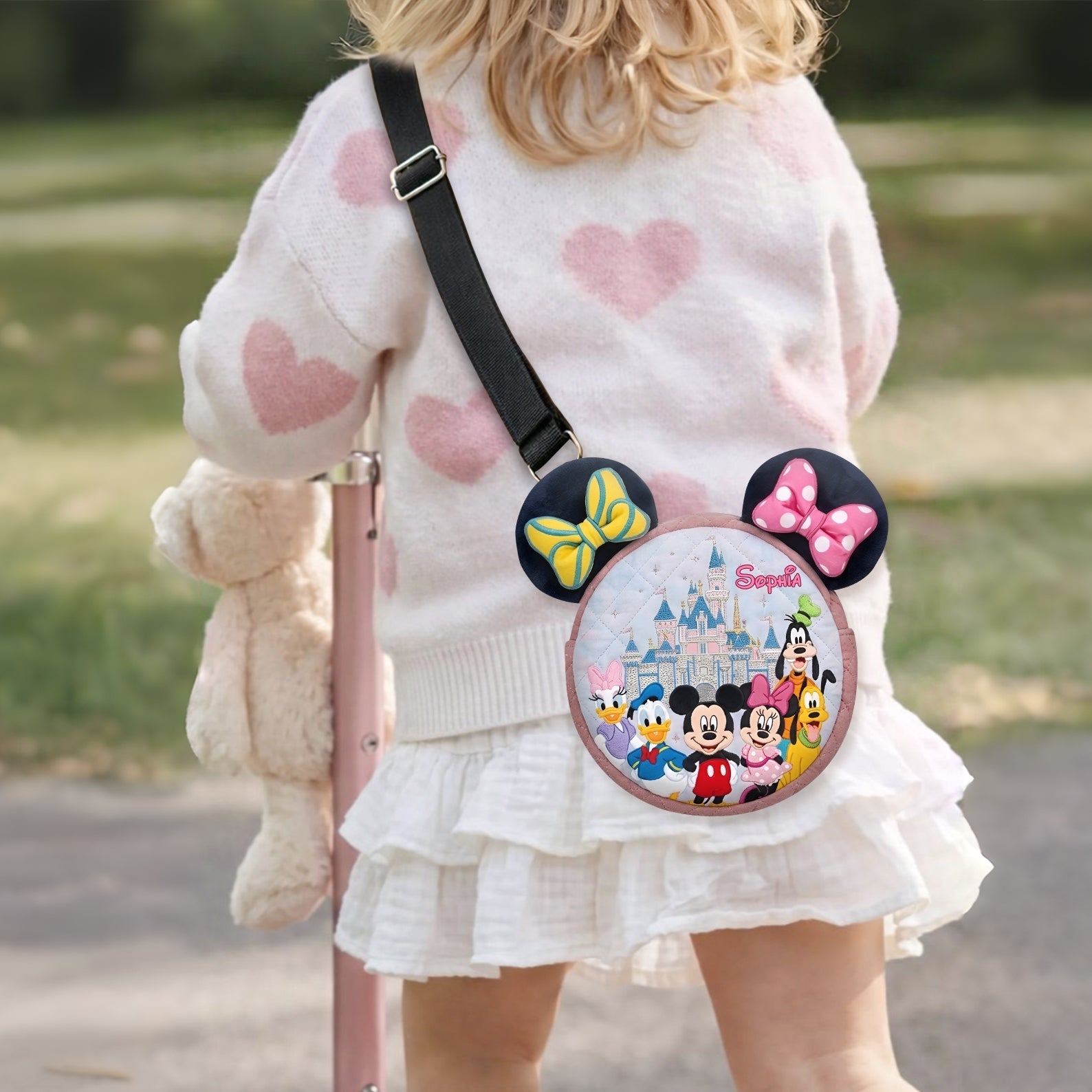 Personalized Plush Crossbody Bag Custom Design for Kids Plush Crossbag GradoCreations