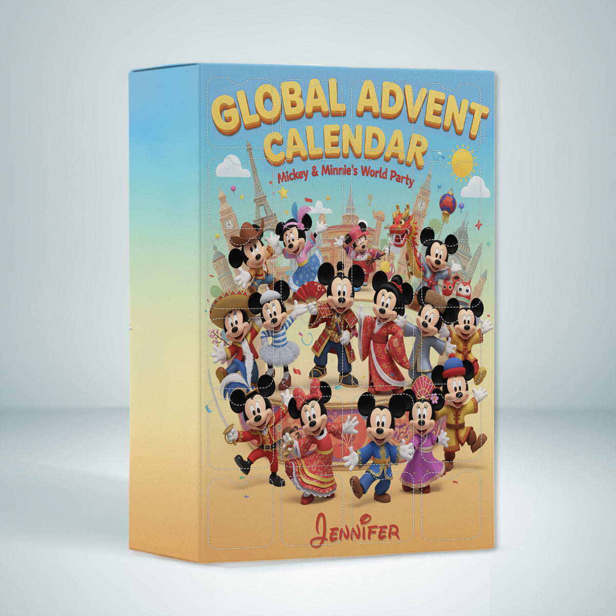 Personalized Advent Calendar with Mini Ornaments for Kids Advent Calendar With Ornaments GradoCreations