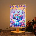 Personalized Tableside Lamp with Wood Base Custom Name Gift Tableside Lamp with Wood Base GradoCreations