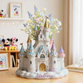 Personalized Castle-shaped Acrylic Flower Vase Custom Gift Custom Shape Acrylic Flower Vase GradoCreations