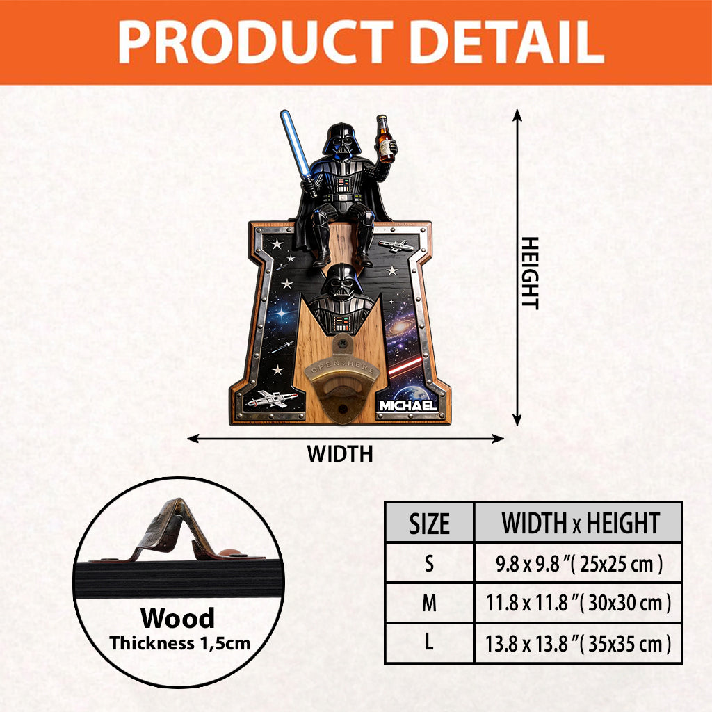 Personalized Star Wars Wall Bottle Opener for Beer Lovers Wall Bottle Opener GradoCreations