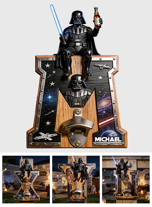 Personalized Star Wars Wall Bottle Opener for Beer Lovers Wall Bottle Opener GradoCreations