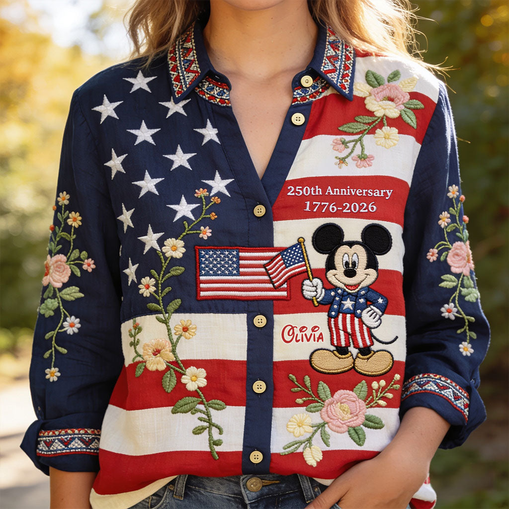 Personalized 250th Anniversary Button-Up Shirt Gift for Kids Button-Up Shirt GradoCreations