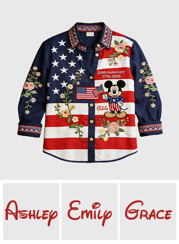 Personalized 250th Anniversary Button-Up Shirt Gift for Kids Button-Up Shirt GradoCreations