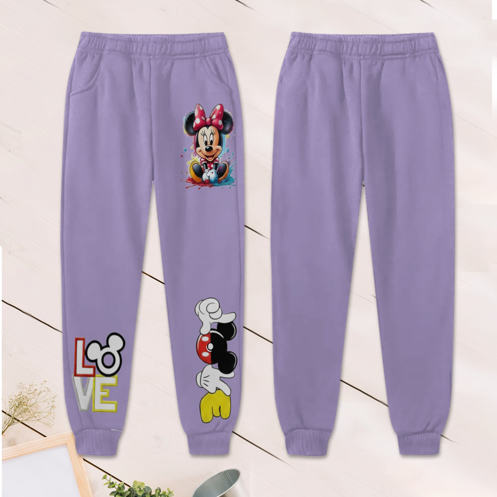 Personalized Kid Hoodie & Jogger Set with Mickey Mouse Design Kid Hoodie & Kid Jogger Sweatpants GradoCreations