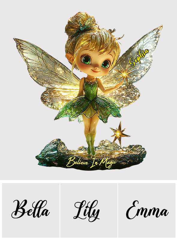 Personalized Acrylic Plaque Believe In Magic Custom Gift Custom Shaped Acrylic Plaque GradoCreations