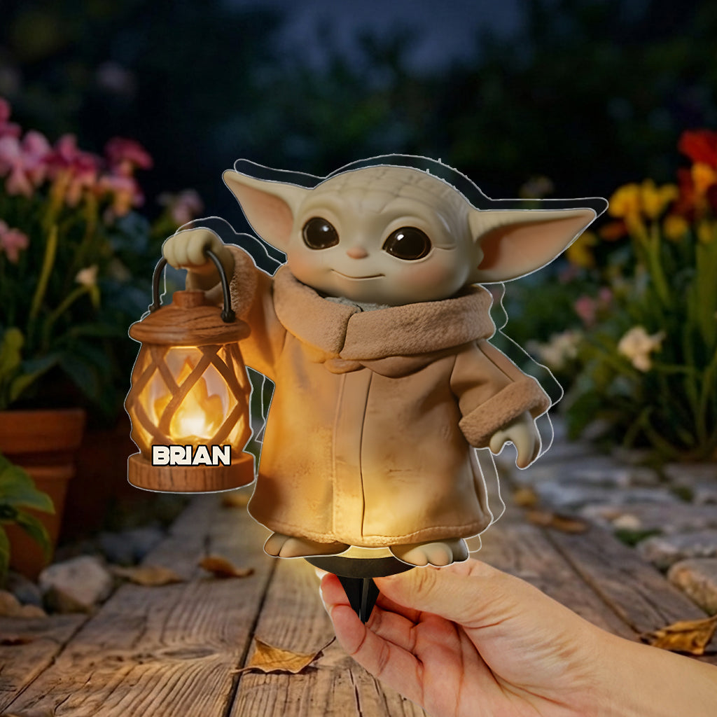Personalized Solar Acrylic Light Custom Design for Garden Solar Acrylic Light GradoCreations