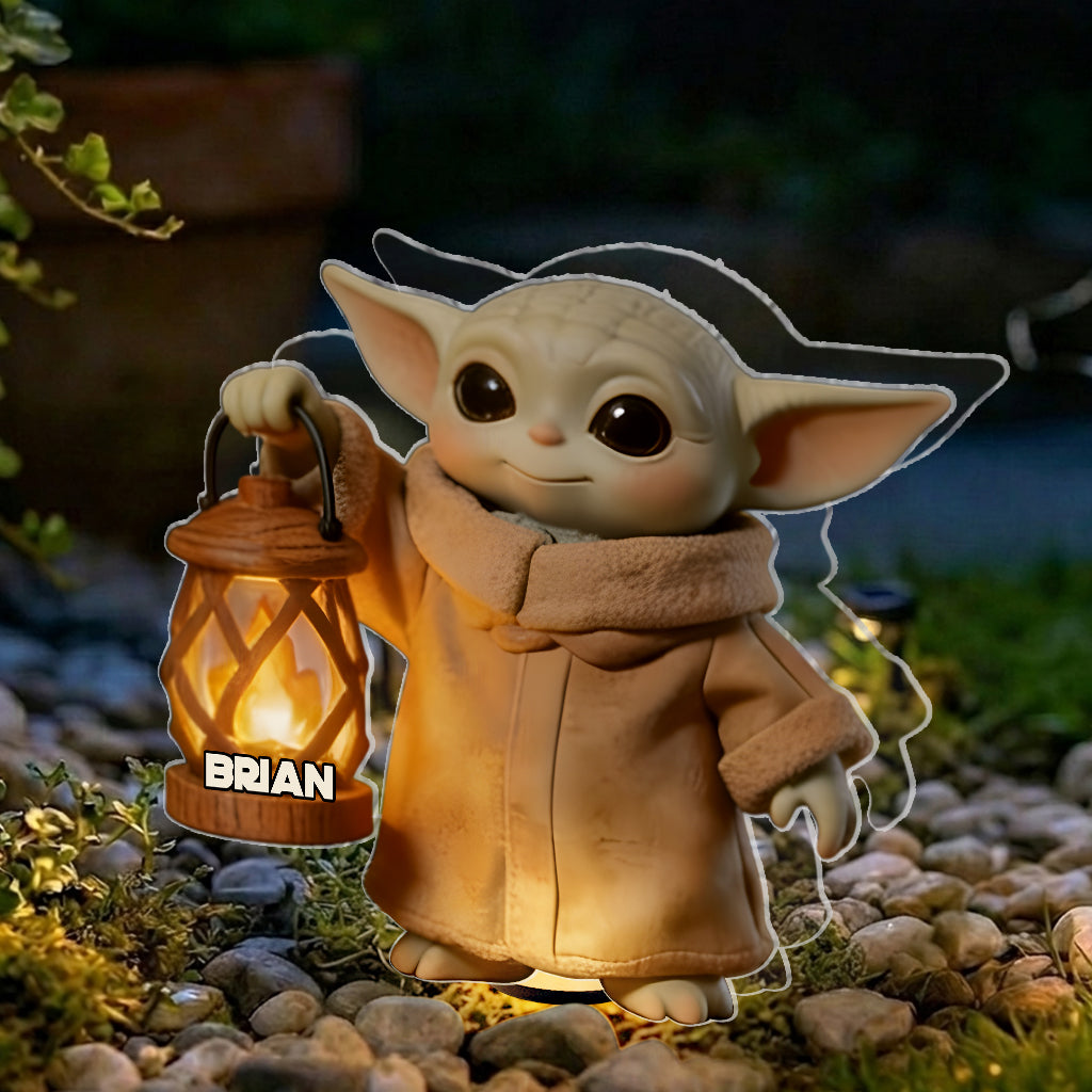 Personalized Solar Acrylic Light Custom Design for Garden Solar Acrylic Light GradoCreations