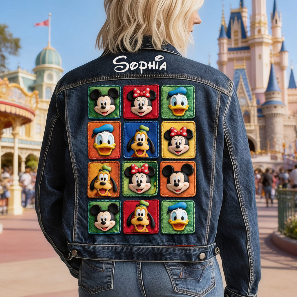 Personalized Cartoon Character Bomber Jacket Custom Name Gift Bomber Jacket GradoCreations