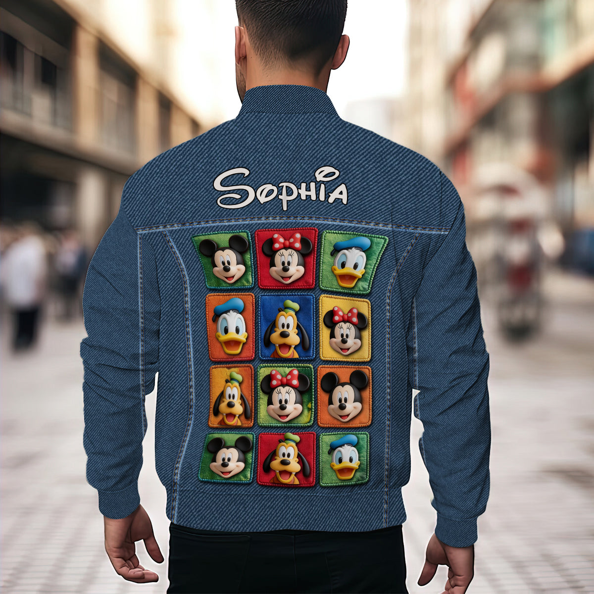 Personalized Cartoon Character Bomber Jacket Custom Name Gift Bomber Jacket GradoCreations