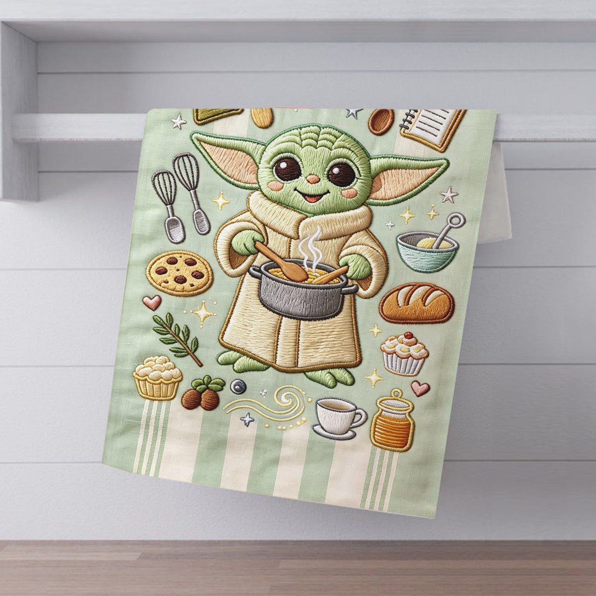 Personalized May the Fork Be With You Kitchen Towel Gift Towel GradoCreations