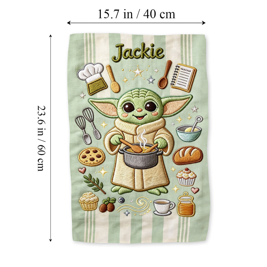 Personalized May the Fork Be With You Kitchen Towel Gift Towel GradoCreations