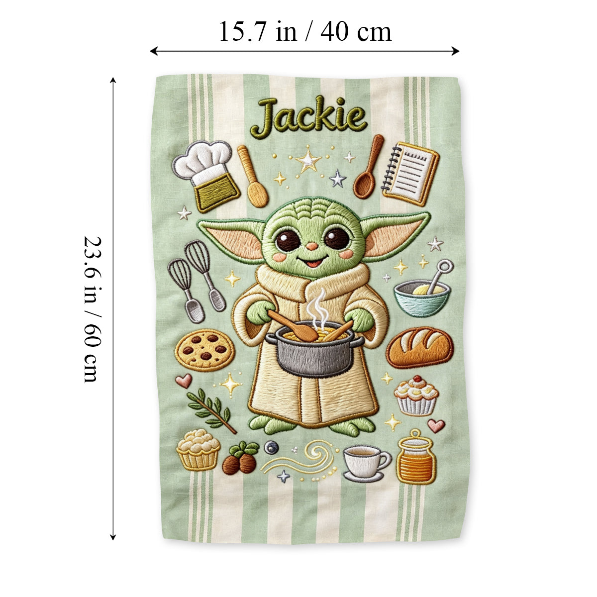 Personalized May the Fork Be With You Kitchen Towel Gift Towel GradoCreations