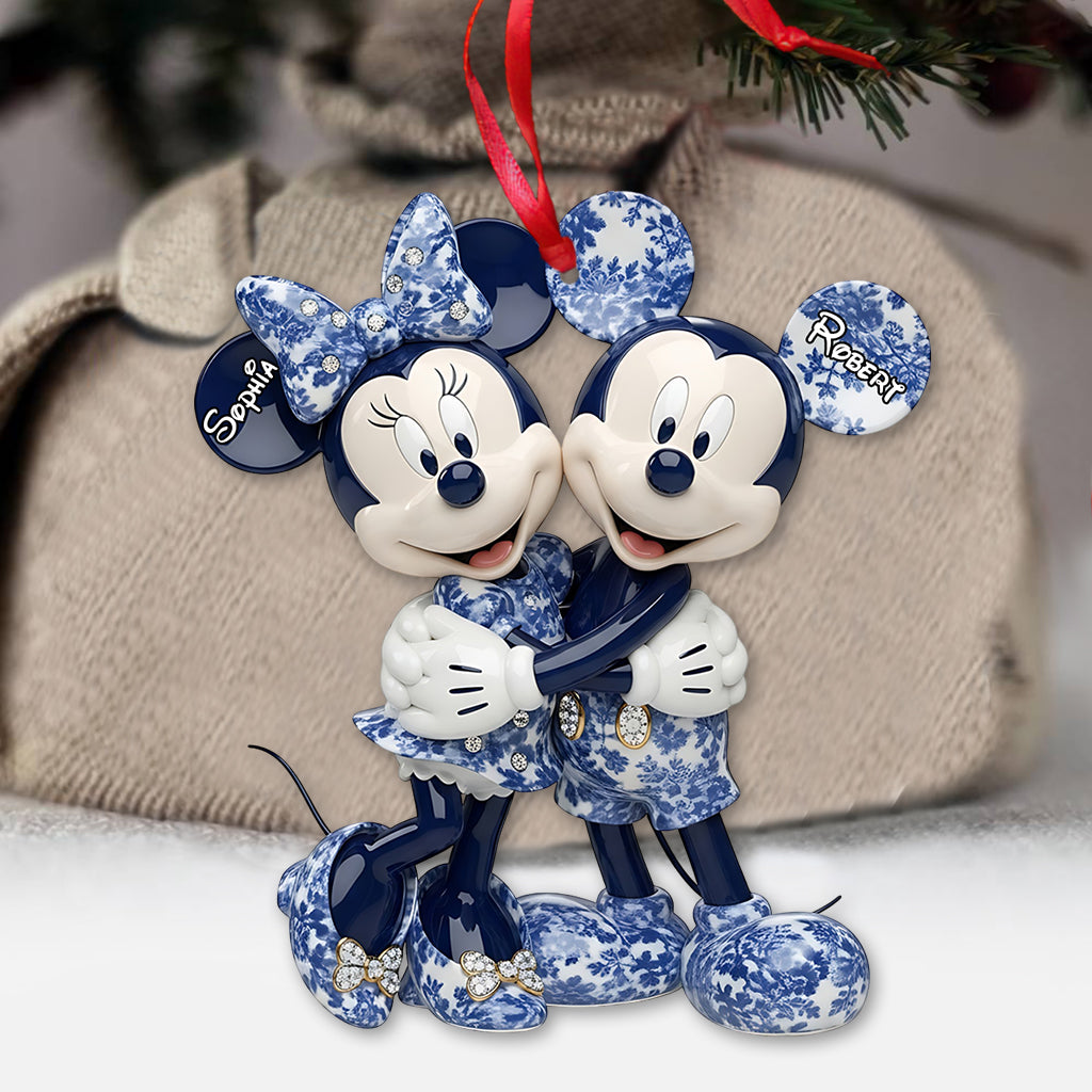 Personalized Mickey Minnie Mouse Christmas Ornament Gift Ornament GradoCreations