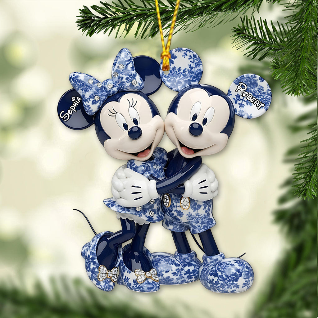 Personalized Mickey Minnie Mouse Christmas Ornament Gift Ornament GradoCreations