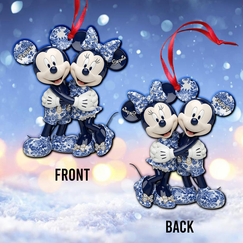 Personalized Mickey Minnie Mouse Christmas Ornament Gift Ornament GradoCreations