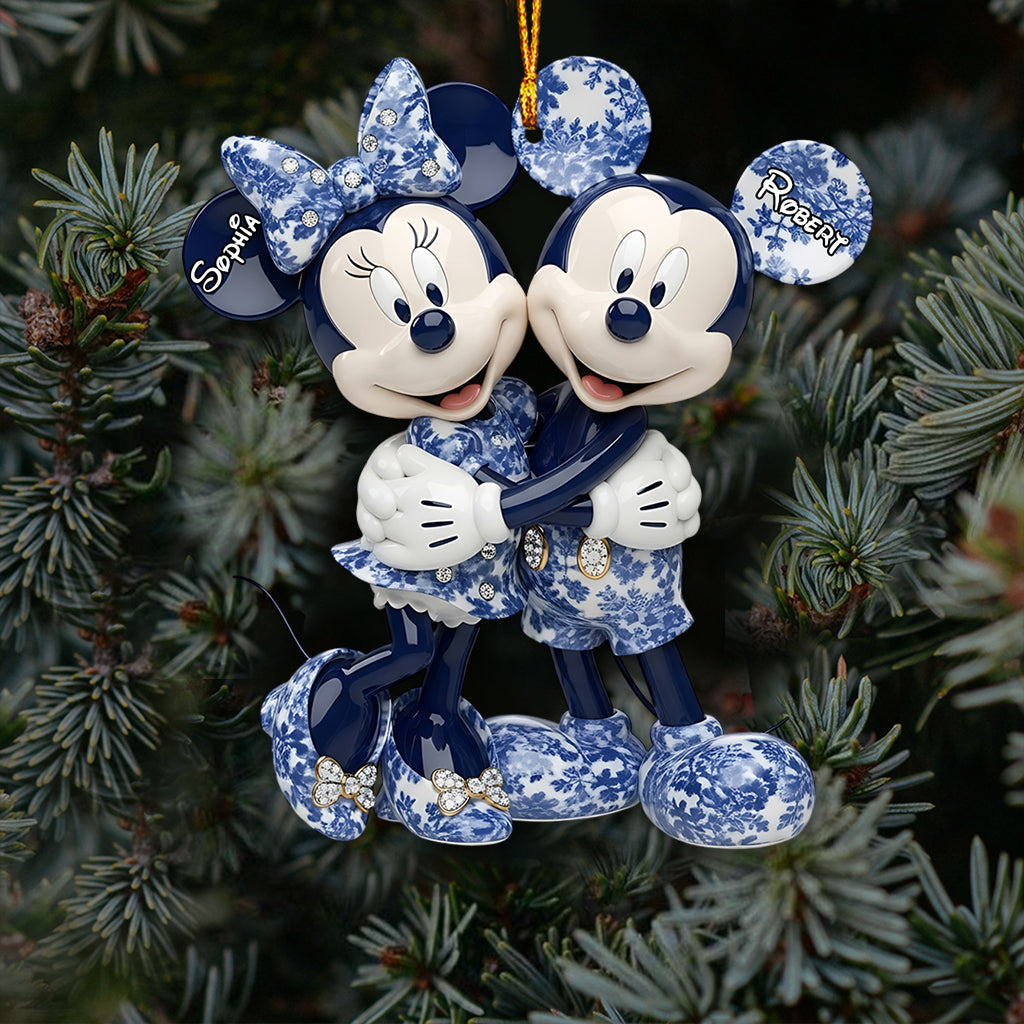 Personalized Mickey Minnie Mouse Christmas Ornament Gift Ornament GradoCreations