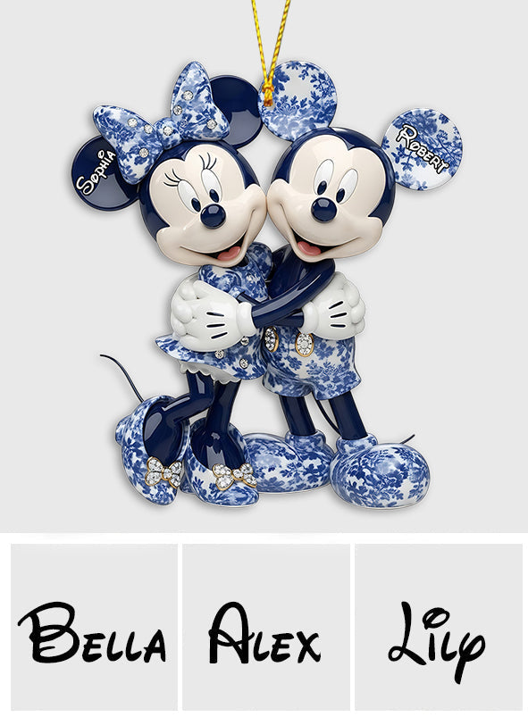 Personalized Mickey Minnie Mouse Christmas Ornament Gift Ornament GradoCreations