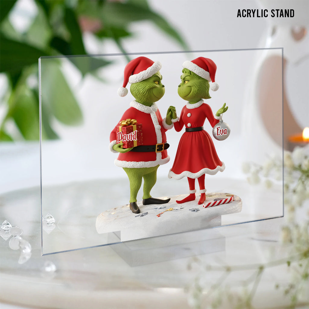 Personalized Transparent Acrylic Plaque Christmas Gift Keepsake Transparent Acrylic Plaque GradoCreations