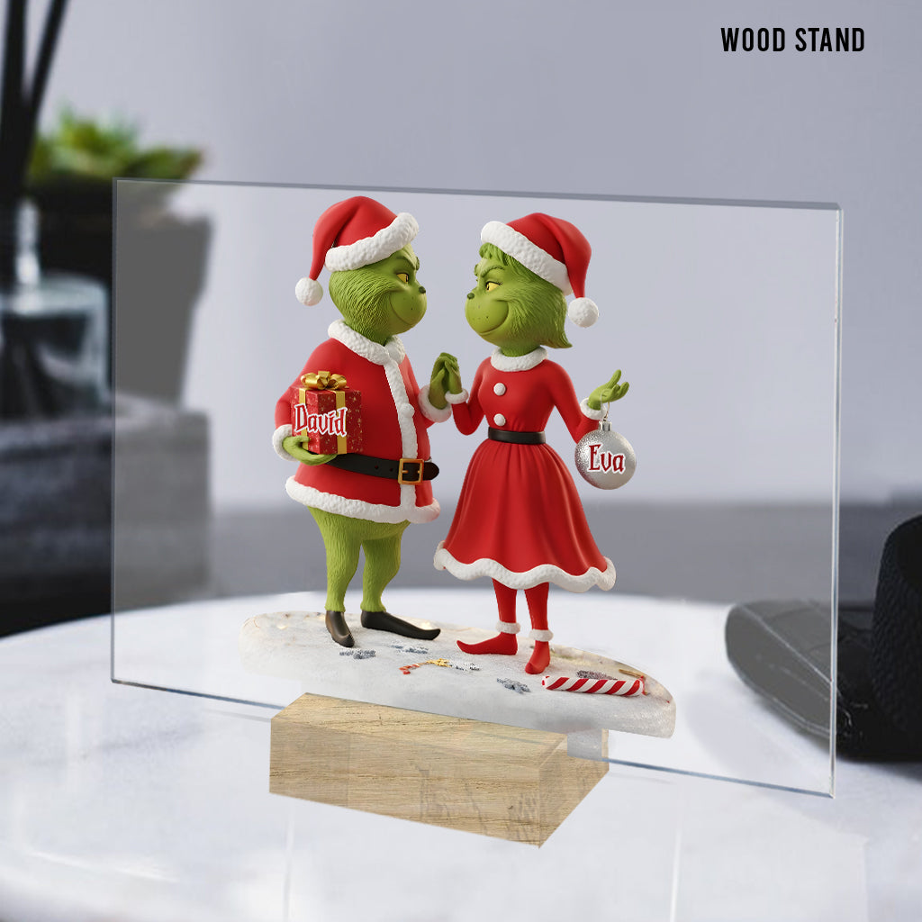 Personalized Transparent Acrylic Plaque Christmas Gift Keepsake Transparent Acrylic Plaque GradoCreations