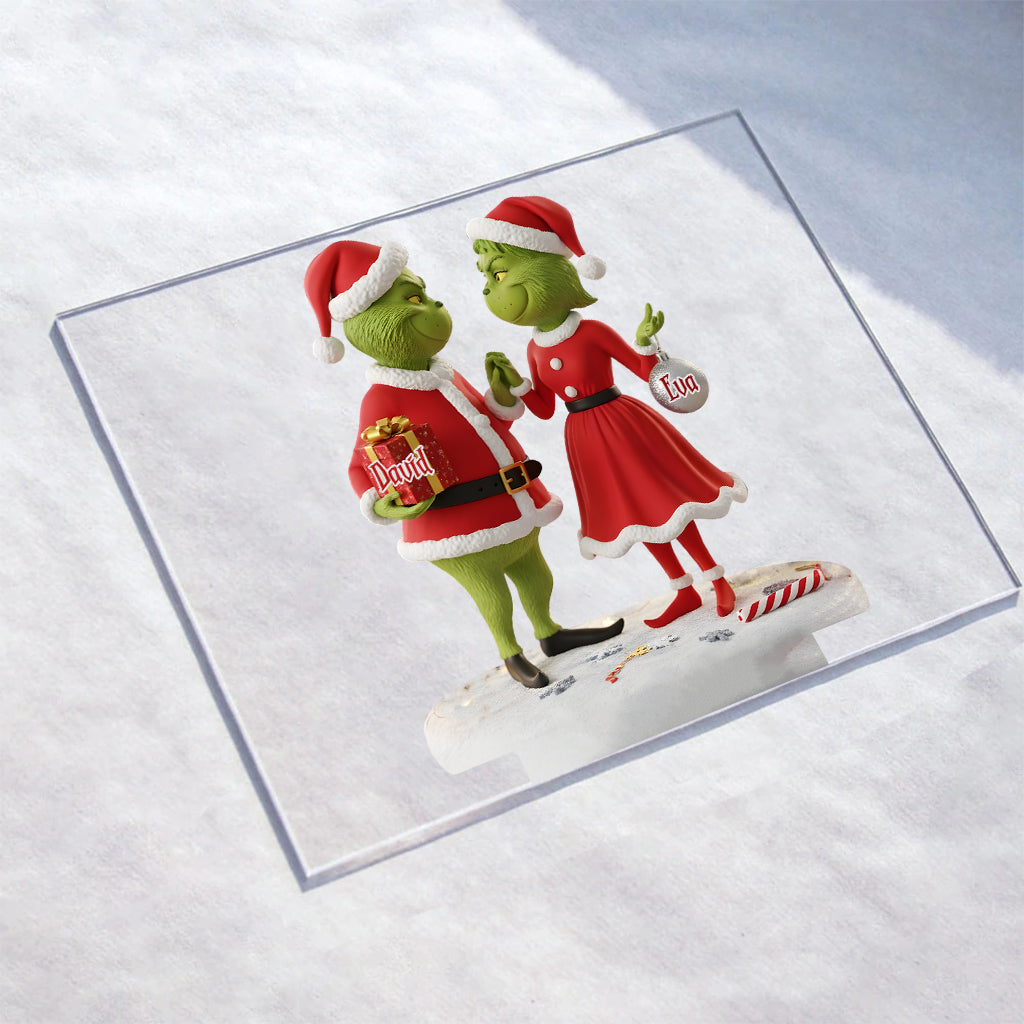 Personalized Transparent Acrylic Plaque Christmas Gift Keepsake Transparent Acrylic Plaque GradoCreations