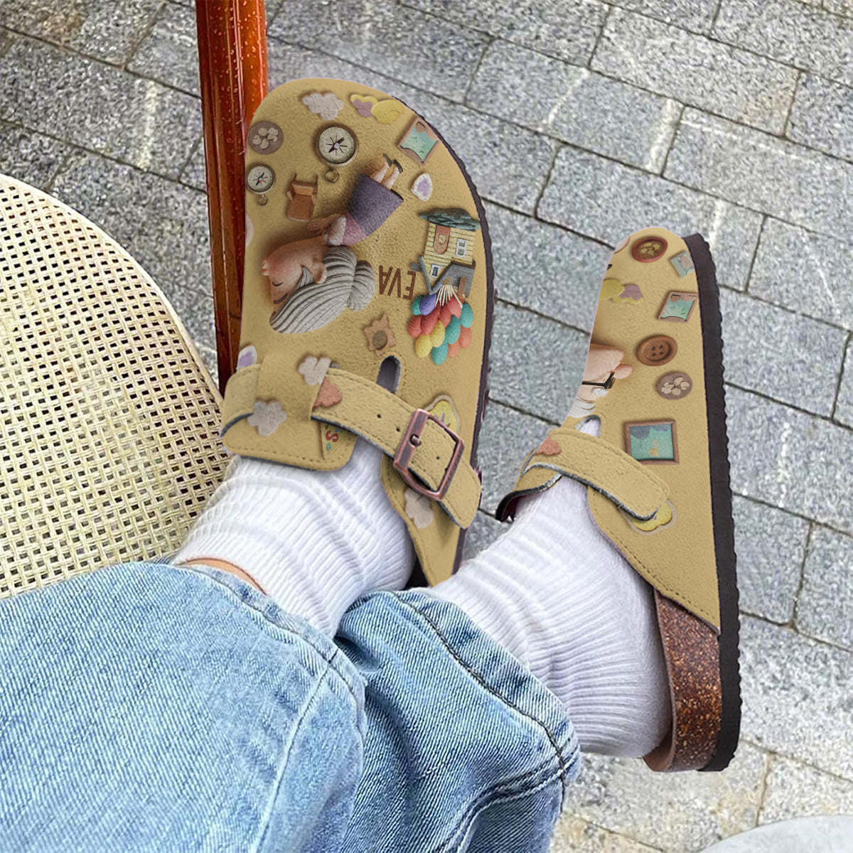 Personalized Arch Support Clogs with Custom Design for Couples Clogs With Arch Support GradoCreations