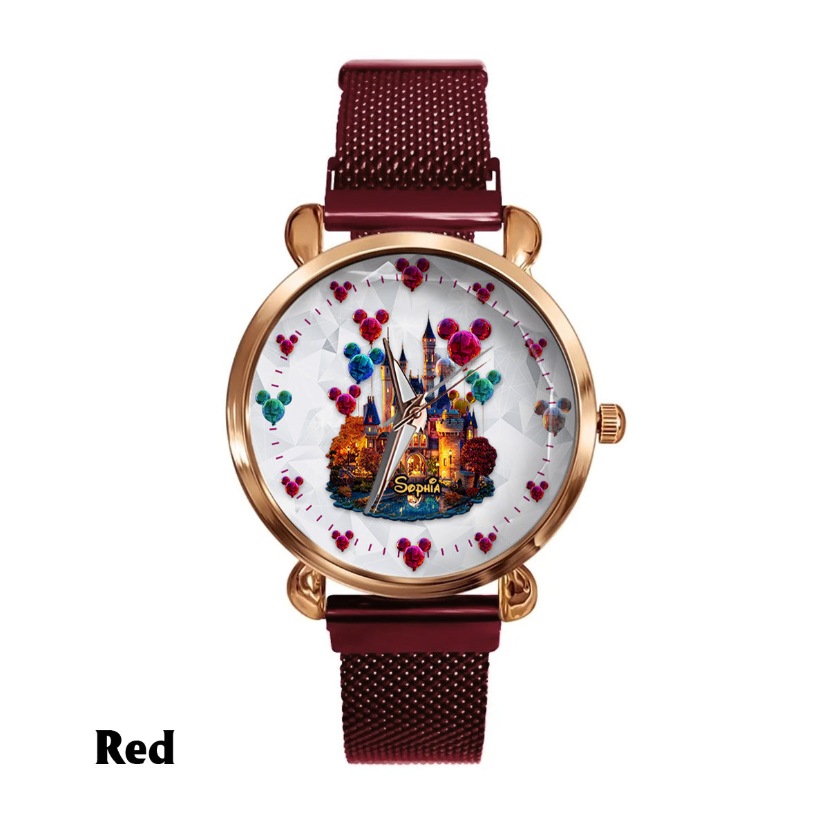 Personalized Magical Night Women's Hand Watch with Custom Name Women Hand Watch GradoCreations