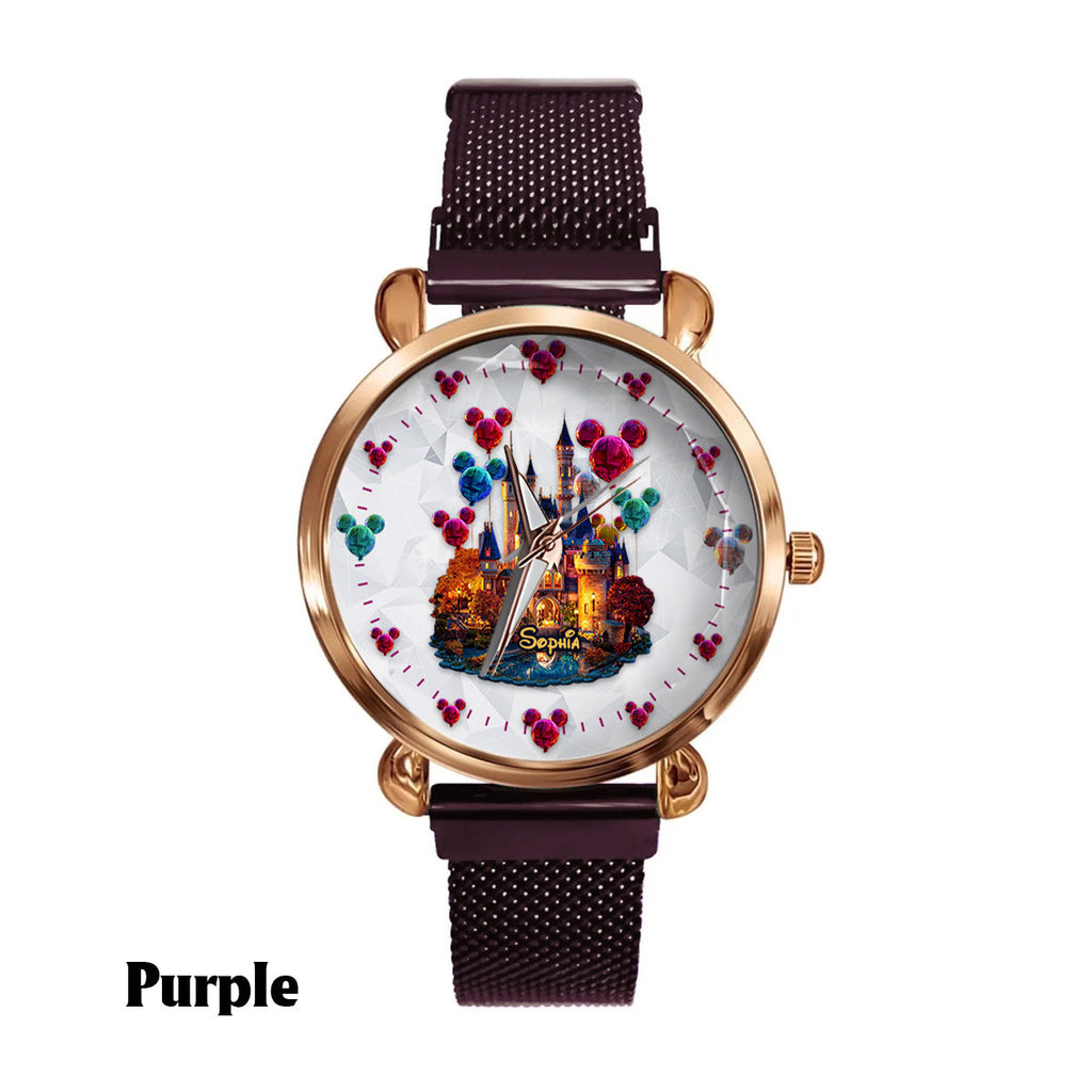 Personalized Magical Night Women's Hand Watch with Custom Name Women Hand Watch GradoCreations